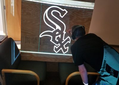 Hand Tracing Chicago White Sox Logo